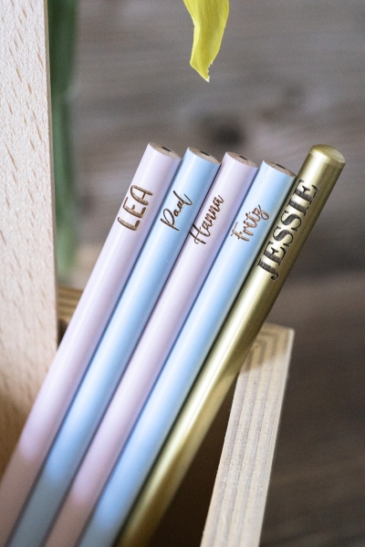 Bleistift mit Gravur Name